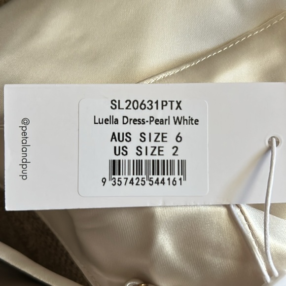 Petal+Pup Luella Dress Pearl White Size 2 NWT - Picture 6 of 7